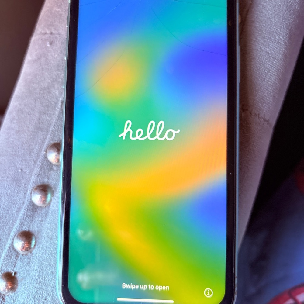 Apple Smartphone with Black Frame